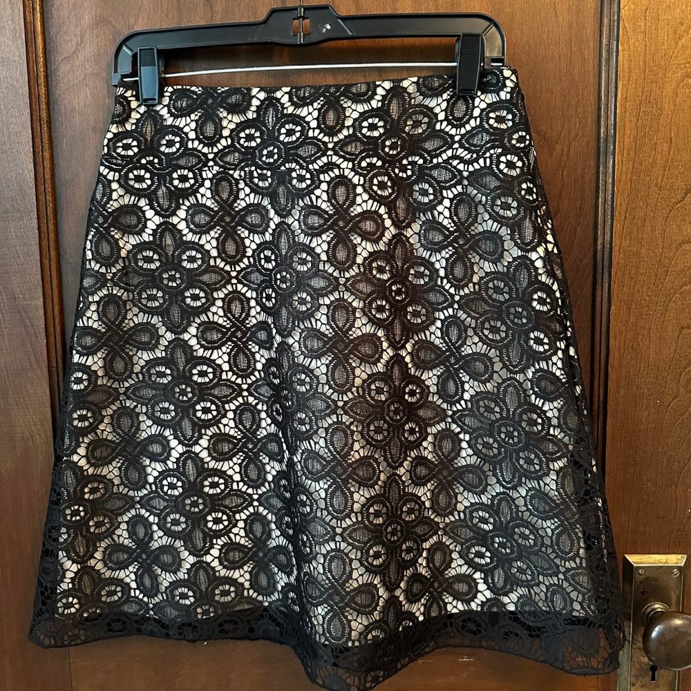 Black lace skirt